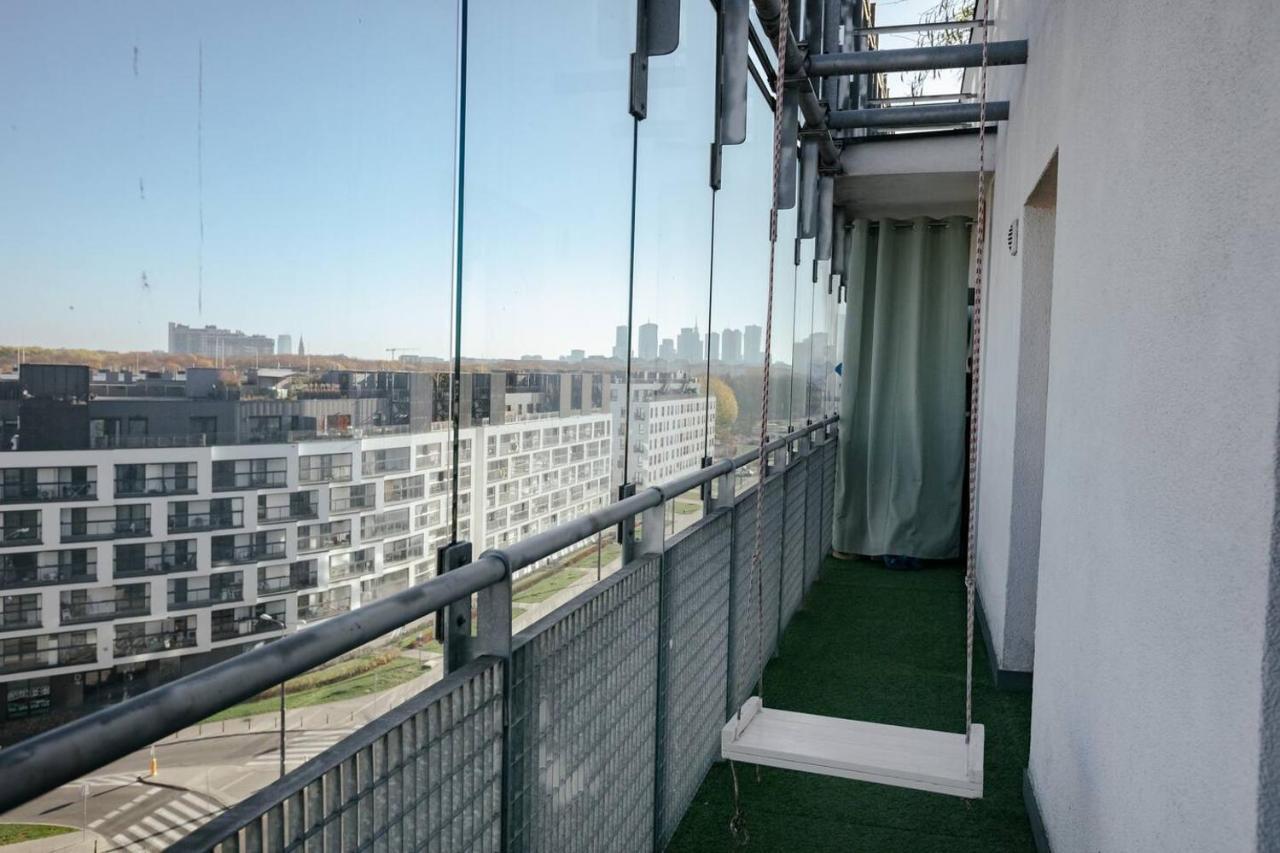 Dwupoziomowy, Rodzinny Apartament. Ochrona, Garaz. Warsaw Exterior photo